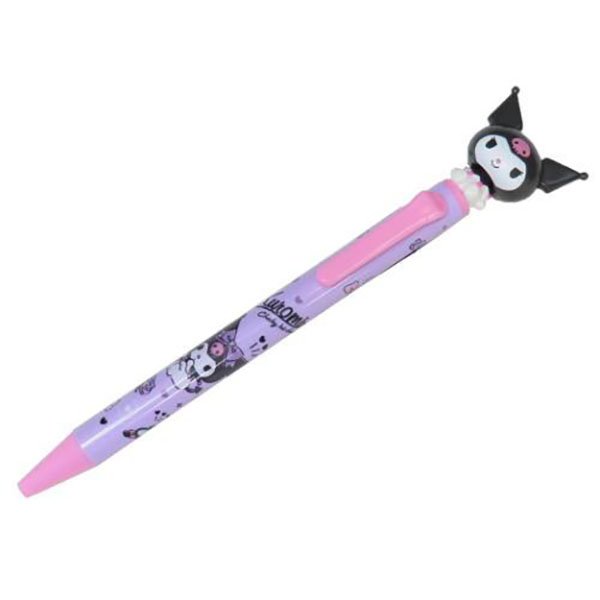 Sanrio Action Mascot Ballpoint Pen - Kuromi : Bobbing Head Cheeky But Charming