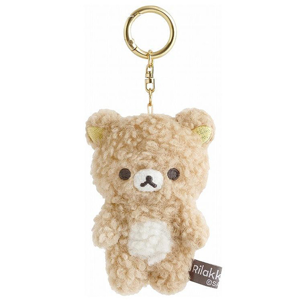 くまʕ。•ﻌ•。ʔꔛᰔᩚ。 Rilakkuma : New Basic Rilakkuma Fluffy Moko Moko Keychain | Seimon-Cho