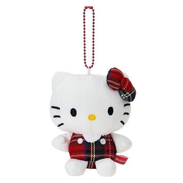 Hello Kitty : Tartan style Sanrio Mascot Keychain
