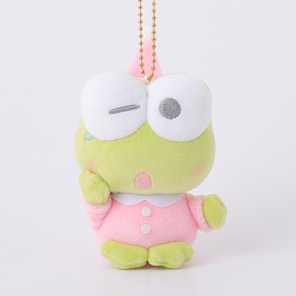 Keroppi Pajamas Party Mascot Keychain