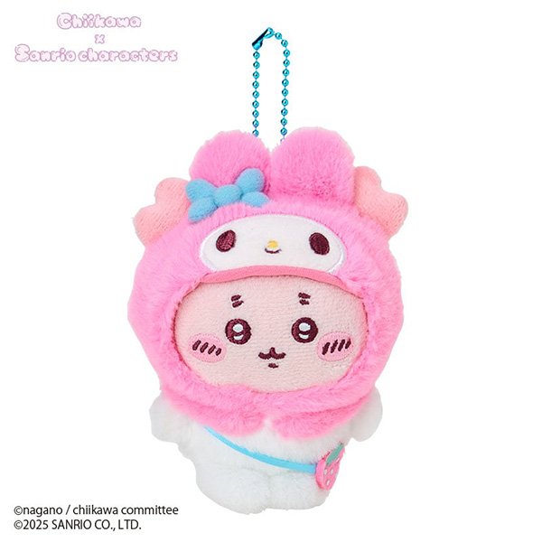 My Melody Chiikawa Mascot Holder (Kani-Chan) keychain
