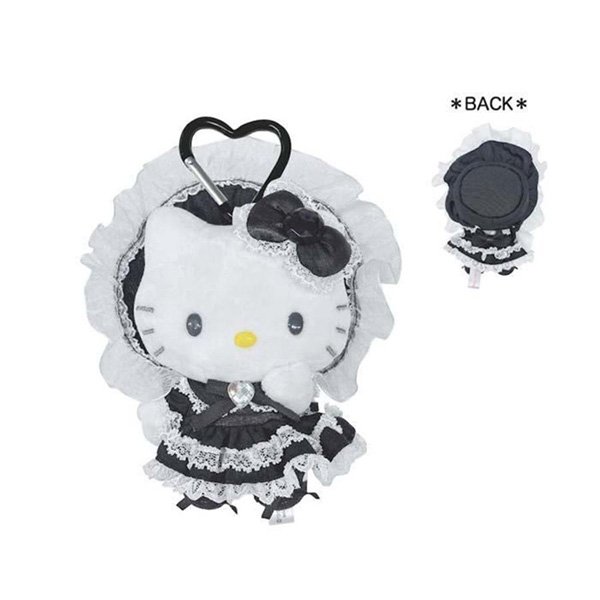 Hello Kitty : Lolita Black Mascot Holder Keychain