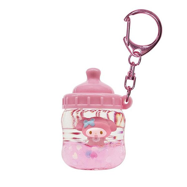 My Melody Puka Puka Baby Bottle Keychain