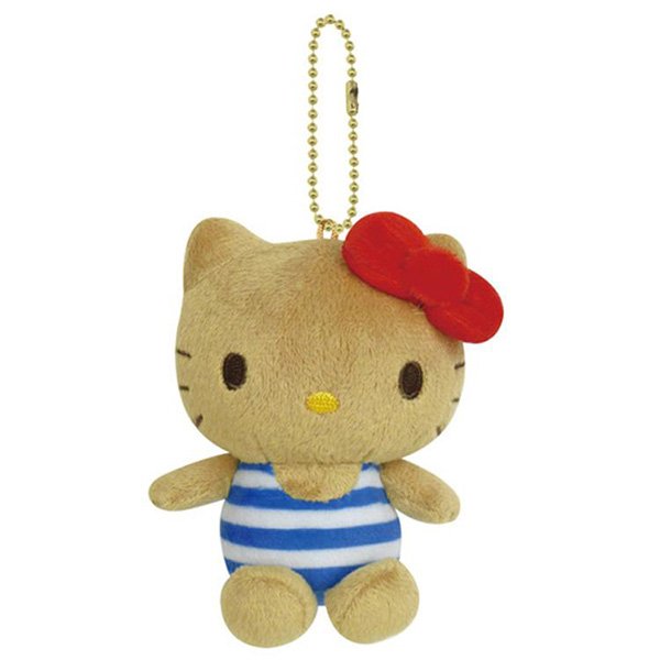 Hello Kitty Suntan Series Mascot Marine Keychain