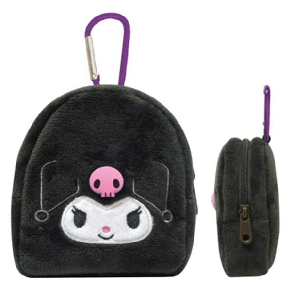 Kuromi furry Pouch with hook