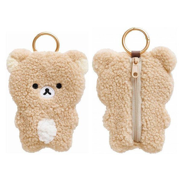 Rilakkuma : New Basic Rilakkuma Fluffy Eco Shopping Bag & Mascot Pouch