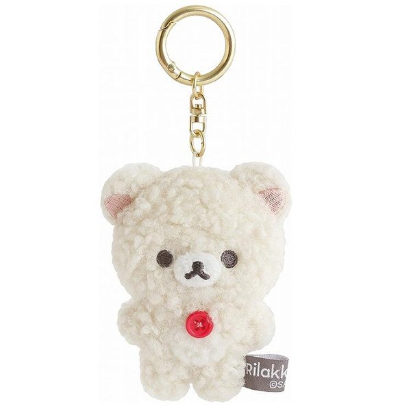 Rilakkuma : New Basic Korilakkuma Fluffy Moko Moko Keychain