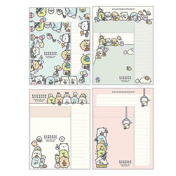 Sumikko Gurashi : Sumikko's Favorite Light Blue Letter Envelope Set