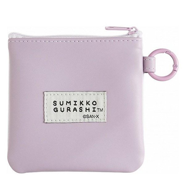 Sumikko Gurashi : Sumikko's Favorite Tokage Light Blue Mini Flat Pouch Multi-Case with Carabiner