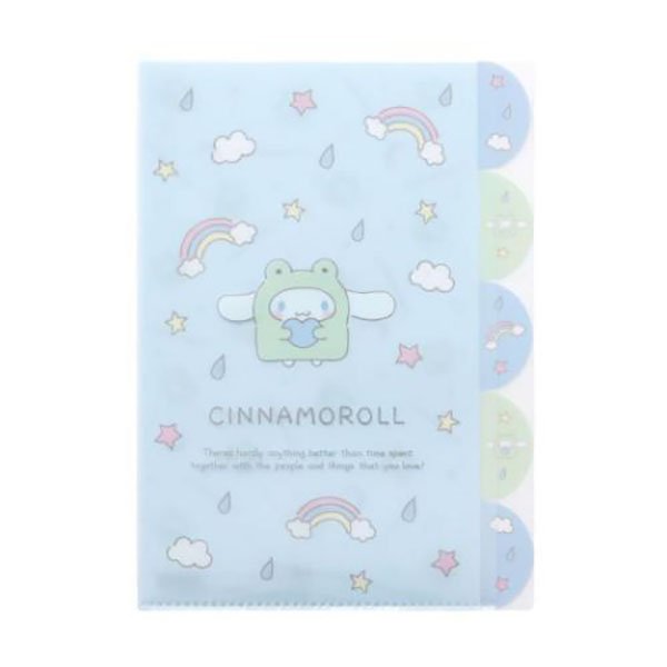 Cinnamoroll : Onesie Frog 5 Pockets A4 Clear File