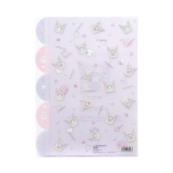 Kuromi : Onesie Tiger 5 Pockets A4 Clear File