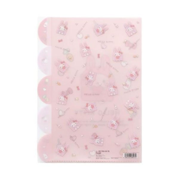 Hello Kitty : Onesie Rabbit 5 Pockets A4 Clear File