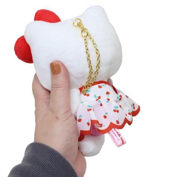 Hello Kitty × Mezzo Piano : Berrier-chan Cherry Dress Mascot Keychain