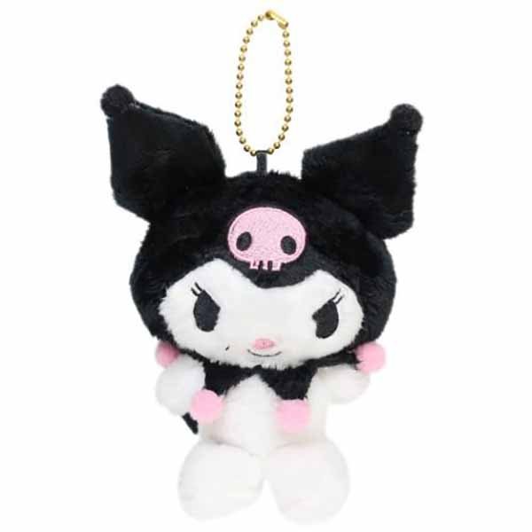 Kuromi Sanrio Fluffy Keychain Plush