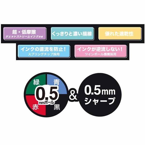 Hello Kitty : Tan Sanrio Jetstream 4&1 Multi Ballpoint Pen + Mechanical Pencil