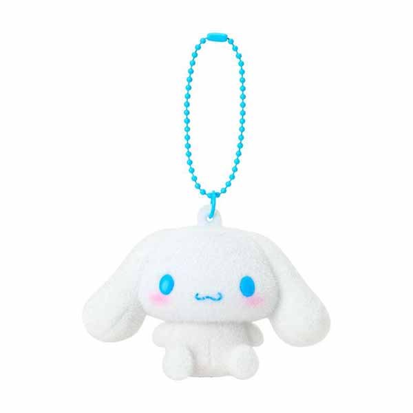Cinnamoroll Flocked Figure Mascot Keychain
