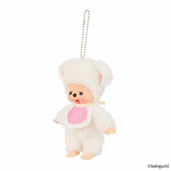 Monchhichi Sheep Mascot Keychain - Chamu Sleepy