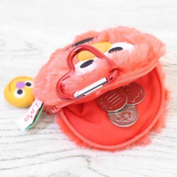 Elmo coin pouch keychain