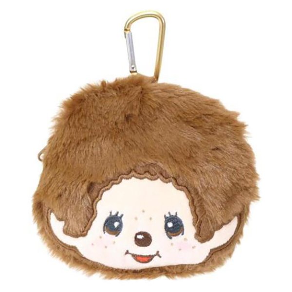 Monchhichi Boy Plush Head Charm with Eco Reusable Bag