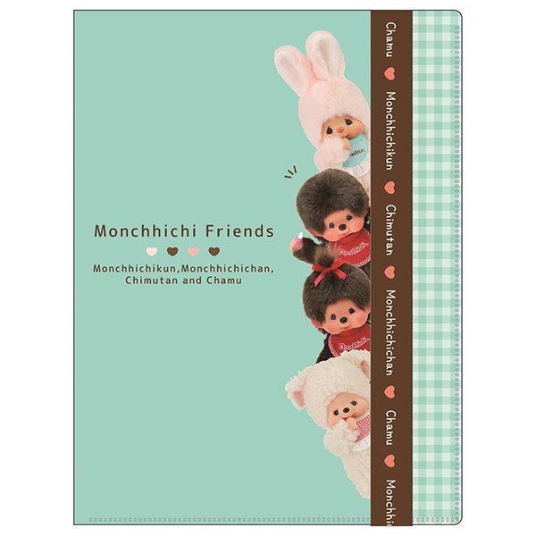 Monchhichi Folder with strap (Green)