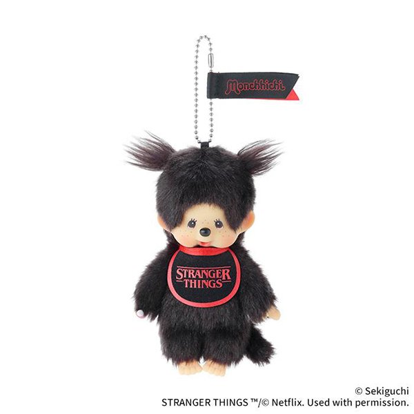 Monchhichi x Stranger Things Keychain Charm (Girl)