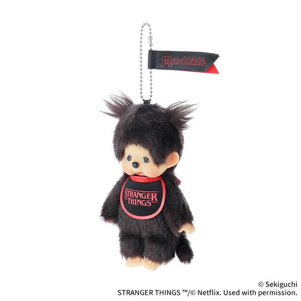 Monchhichi x Stranger Things Keychain Charm (Girl)