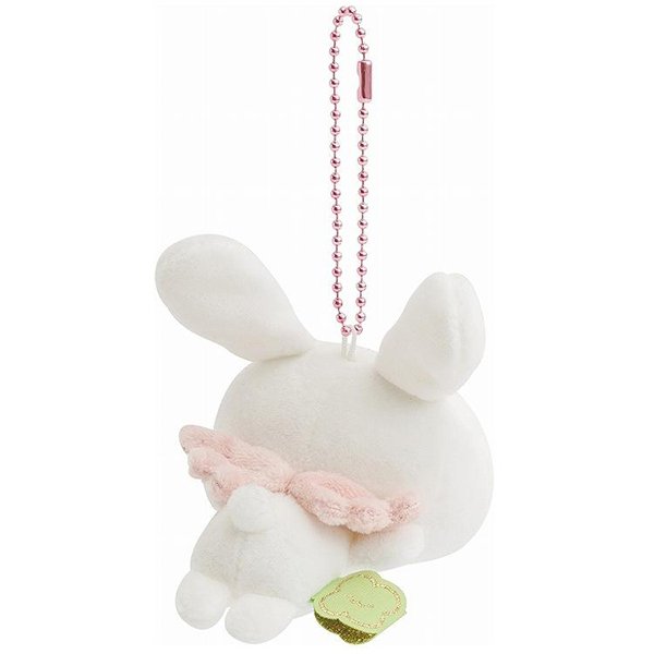 Always Together Retro Twin Rabbit Angels Laying Down Keychain Plush