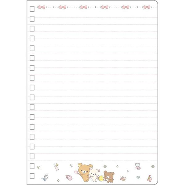 Rilakkuma : Makeup Rilakkuma Korikogu B6SP Notebook (Family)