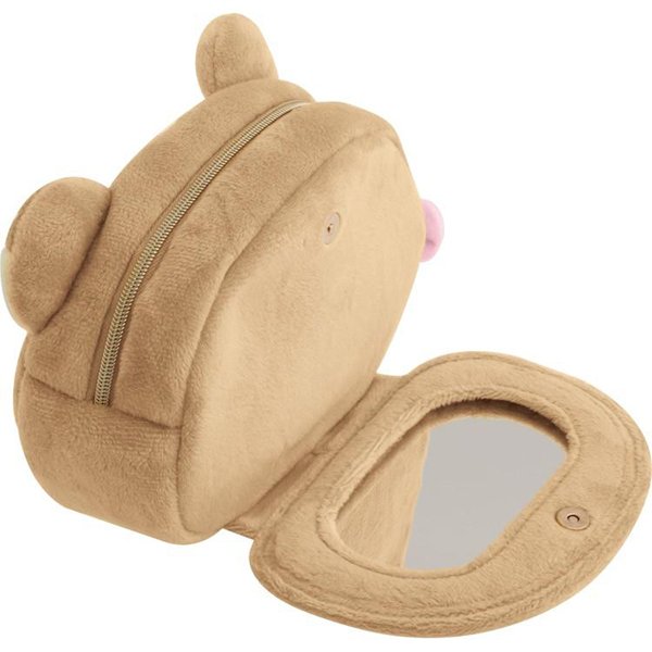 Rilakkuma : Makeup Rilakkuma Face Ribbon Plush Pouch with Mirror
