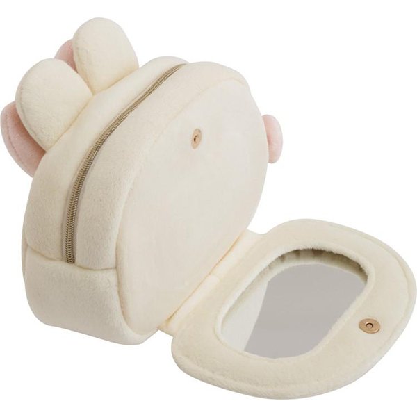 Korilakkuma : Makeup Rilakkuma Face Ribbon Plush Pouch with Mirror