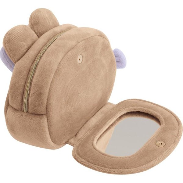 Chairoikoguma : Makeup Rilakkuma Face Ribbon Plush Pouch with Mirror
