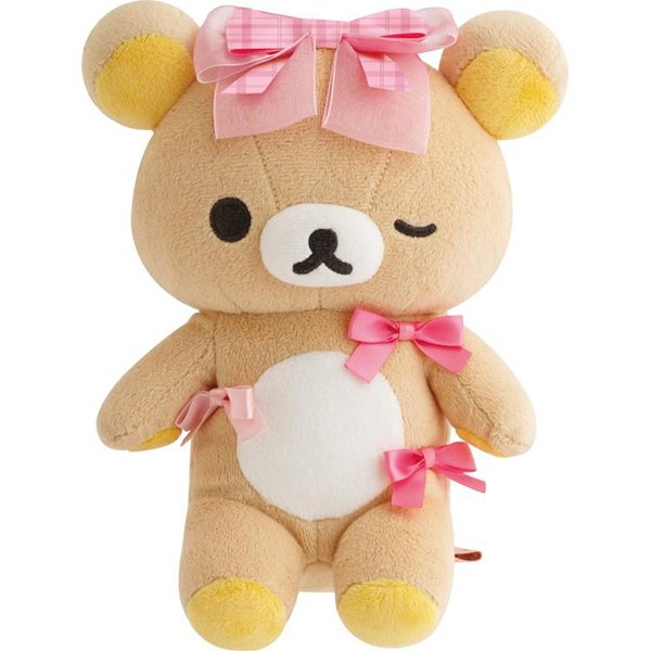 Rilakkuma : Makeup Rilakkuma Ribbon Wink Collectible Plush