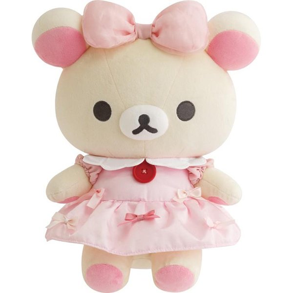 Korilakkuma : Makeup Rilakkuma Ribbon Dress Plush Toy (M)