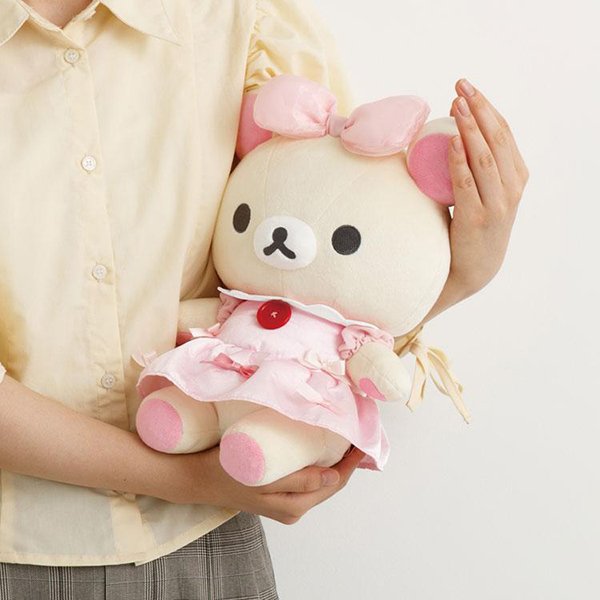 Rilakkuma : Makeup Rilakkuma Ribbon Dress Plush Toy (M)