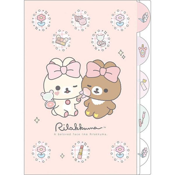 Rilakkuma : Makeup Rilakkuma Korikogu Folder with 5 slot (Pink)