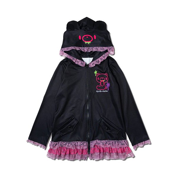 GLOOMY Bear Red Black Hoodie Jacket