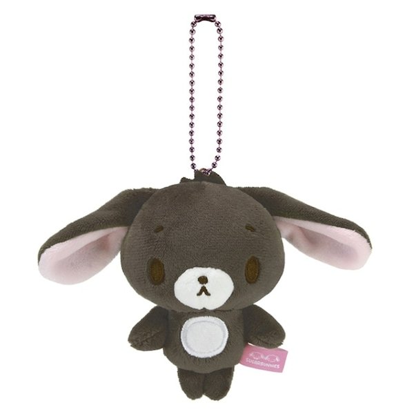 Mamegoma : Always Together Keychain Plush (Pink)