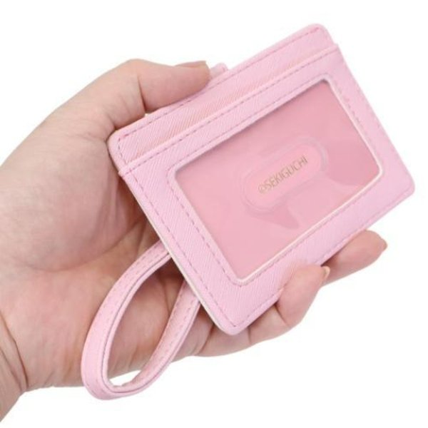 Monchhichi Pass Case with Reel - Pink
