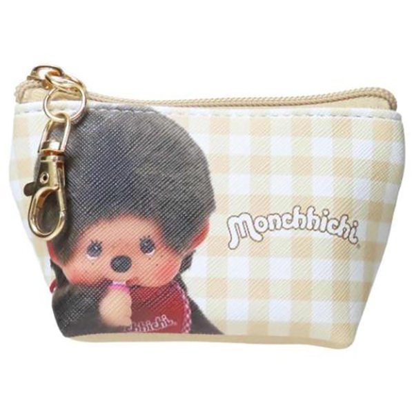 Monchhichi Triangular Mini Pouch - Gingham
