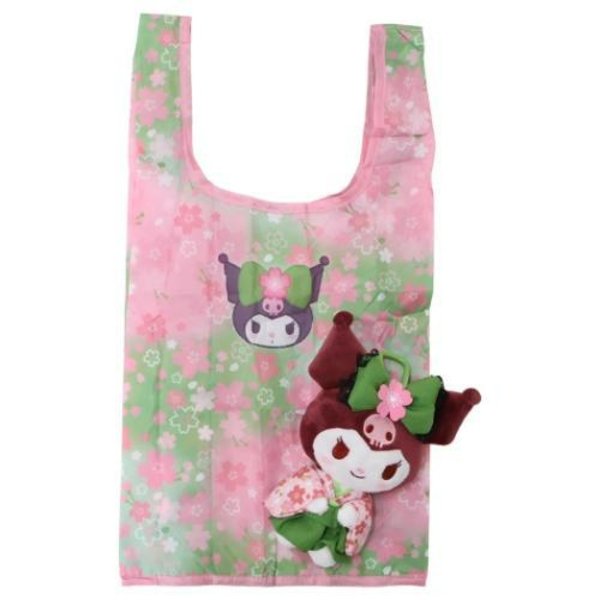 Kuromi: Matcha Sakura Kimono Eco Shopping Bag & Mascot Plush