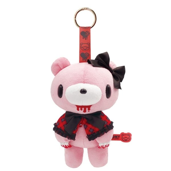 Gloomy Bear Poncho Plush Standard Mascot Keychain - PINK