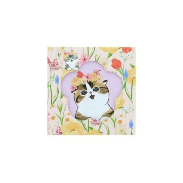 Mofusand Hibiya Kadan Square Memo Pad - Flora Cat Bloom