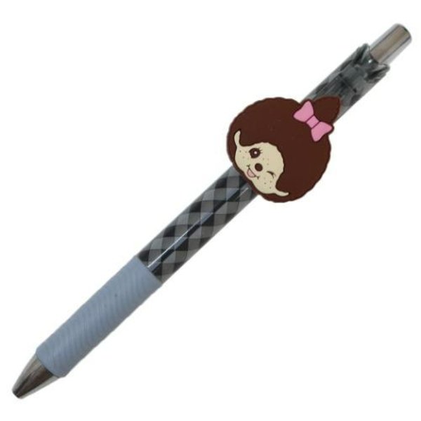 Monchhichi Gel Pen Family with Mascot - Black