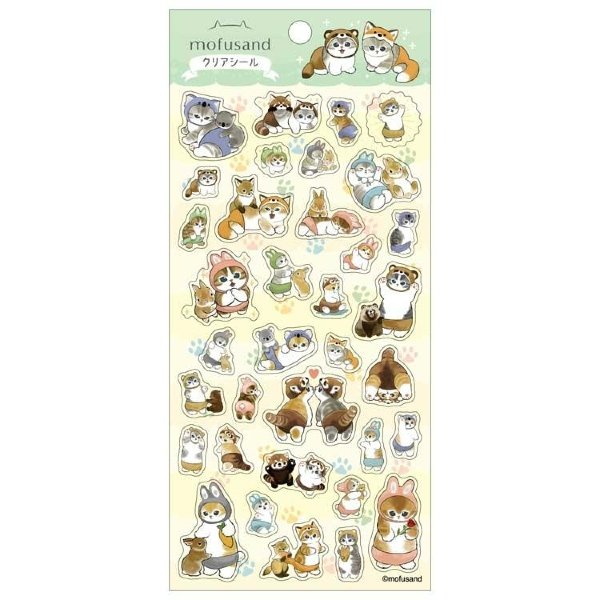 Mofusand Clear Sticker - Cat : Cosplay Animal