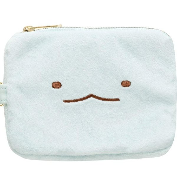 Sumikko Gurashi : Tokage DinoFace Mini Pouch & Pass Case Card Holder with Reel