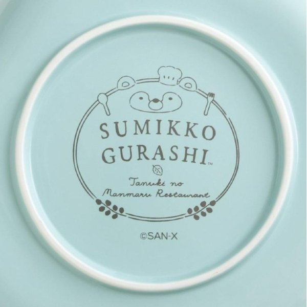 Sumikko Gurashi : Raccoon Tanuki Round Restaurant Tokage & Nisetsumuri Die-cut Plate