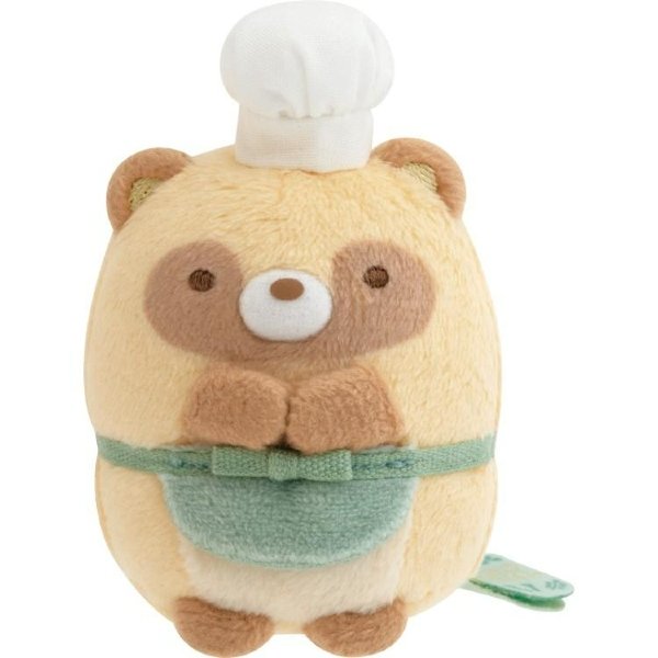Sumikko Gurashi : Raccoon Tanuki Round Restaurant Tanuki Beanie Plush (SS)