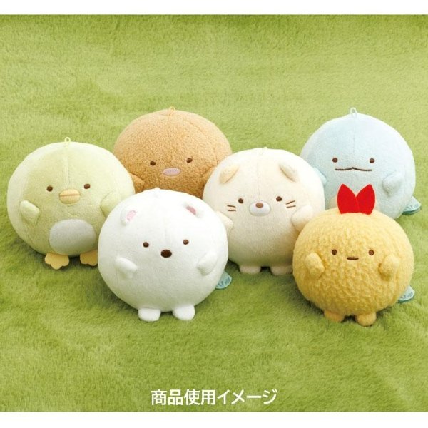 Sumikko Gurashi : Raccoon Tanuki Round Restaurant Round Neko Hanging Plush