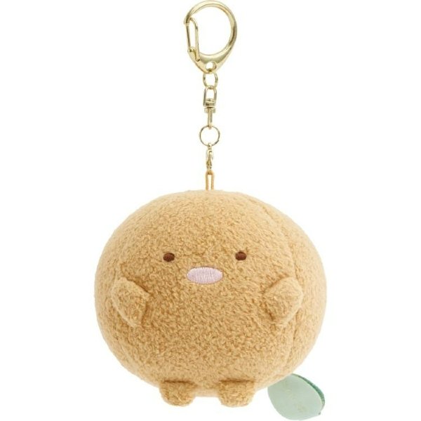 Sumikko Gurashi : Raccoon Tanuki Round Restaurant Round Tonkatsu Fried Pork Hanging Plush