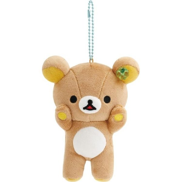 Rilakkuma: Chairoikoguma's Kumakyun Days Four-Leaf Clover Amulet (Kiiroitori)